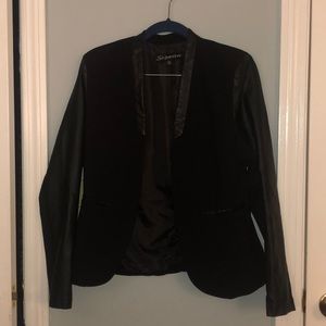 leather blazer